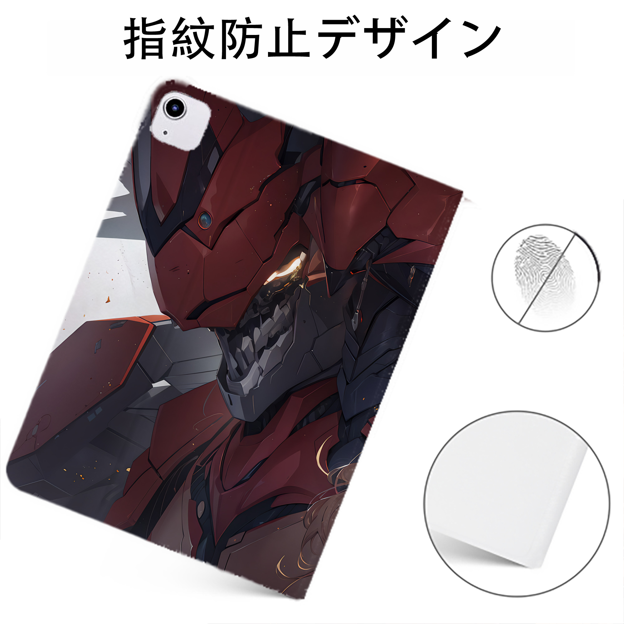 （画像用） EVA 新世紀エヴァンゲリオン IPadケース ペンホルダー付き ブックスタイルデザイン